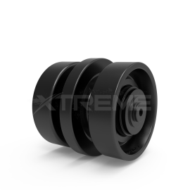 Bobcat T870 (S/N’s A3PG11001 & up, A3PH11001 & up, AN8L11001 & up, ATF811001 & up, B3BZ11001 & up, ASWT11001 & up, Does not fit S/N’s starting at B47C11000) | Compact Track Loader| Bolt-in Triple Flange Bottom Roller | Replaces OEM Part# 6698047